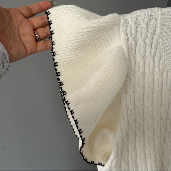 Charmed Hearts Ruffle Sleeve Sweater - Picture 3 of 7